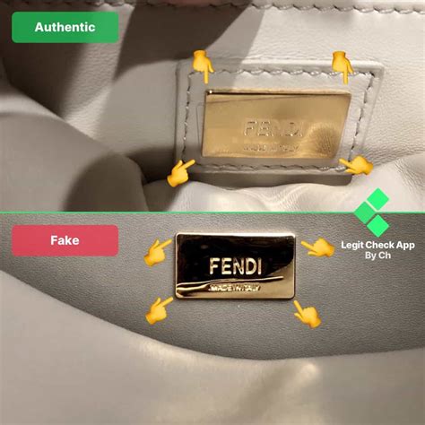 real vs fake fendi peekaboo|How to Spot a Fake Fendi Handbag .